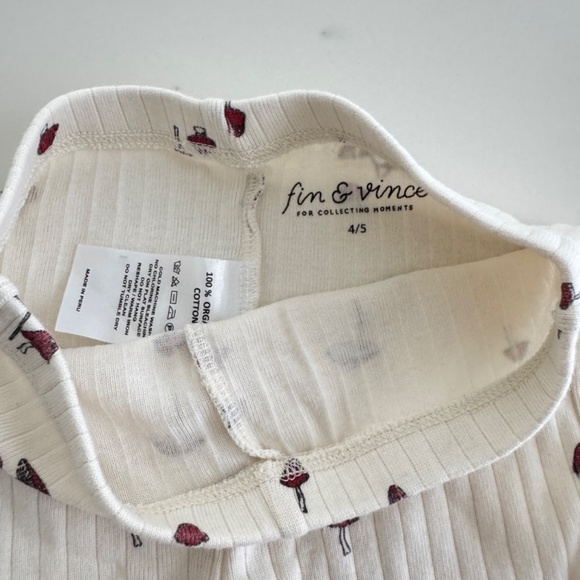 Fin & Vince Toadstool Long John Outfit Henley Shirt & Leggings - Picture 6 of 8